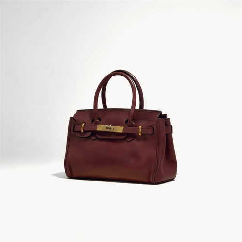 The Belgravia in Oxblood, front