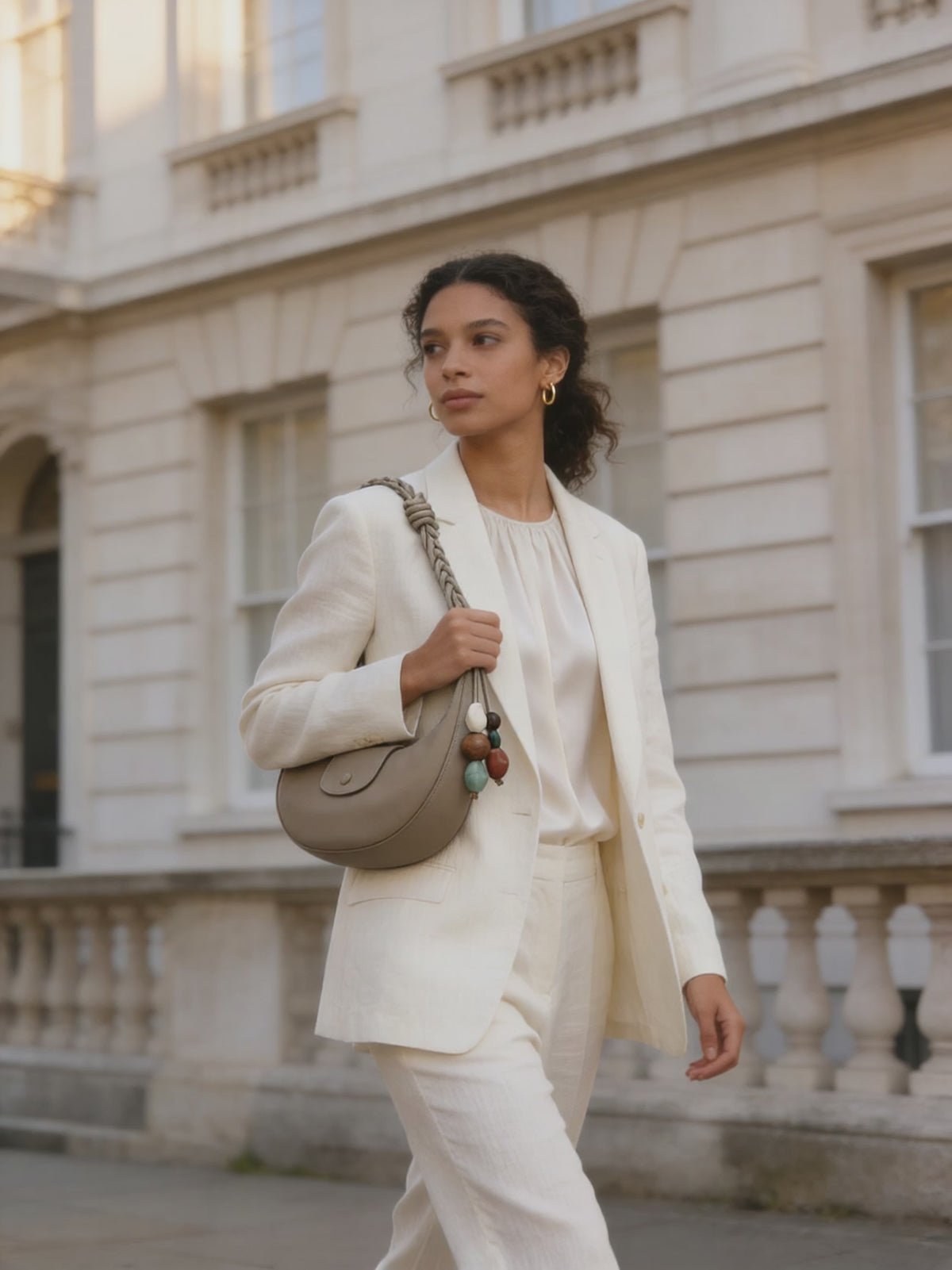 The Demilune in Taupe, walking film